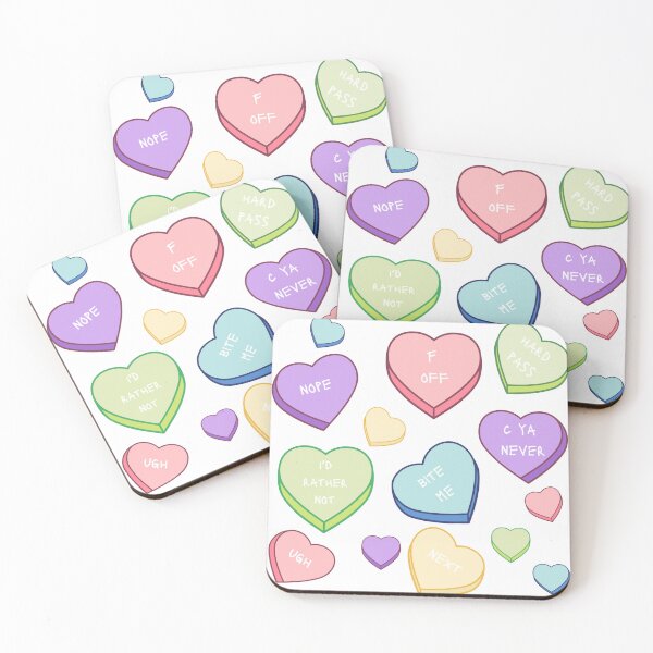Item preview, Anti-Conversation Hearts designed and sold by juliaplusgents.