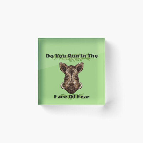 Item preview, You Should Run Wild Boar designed and sold by MaieBearArt.