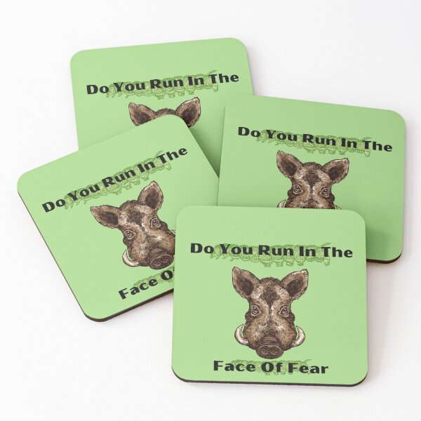 Item preview, You Should Run Wild Boar designed and sold by MaieBearArt.