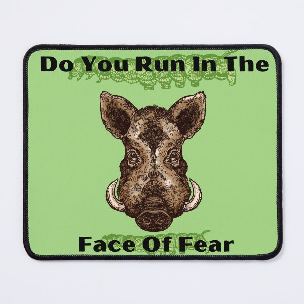 Item preview, You Should Run Wild Boar designed and sold by MaieBearArt.