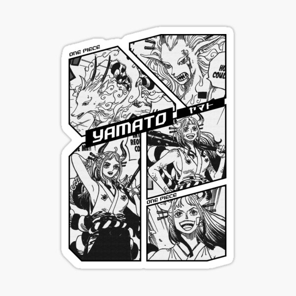 Queen - One Piece Manga Panel black version Sticker for Sale by Geonime