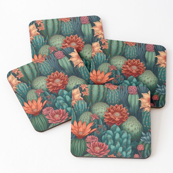 Item preview, Succulents and cacti pattern  designed and sold by BloodRubyz.