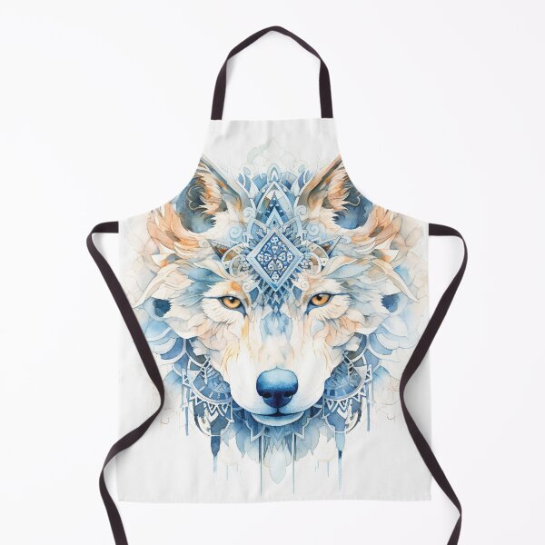 Aperçu de l'œuvre Stylish Magic Wolf Head In Watercolor créée et vendue par AdrianGrosu.