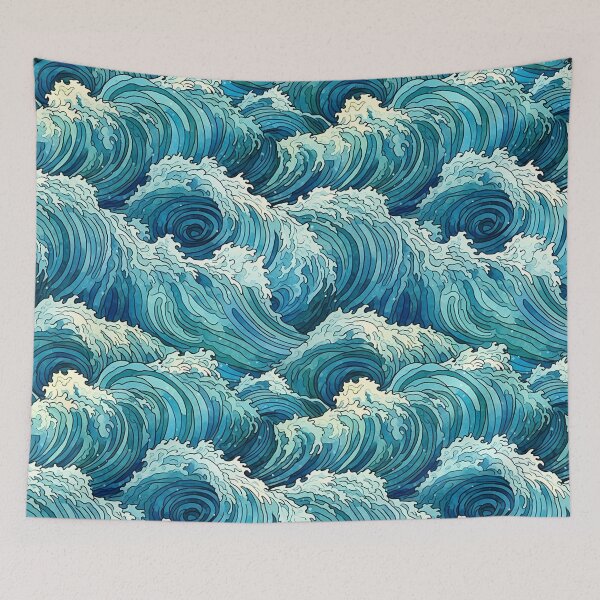 Item preview, Ocean of Hope - Wave Wall of Love designed and sold by Pixelboys.