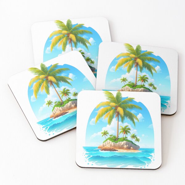 Item preview, Island Oasis: Majestic Palm Tree Amidst Serene Solitude designed and sold by Ceemko's Vintage Corner.