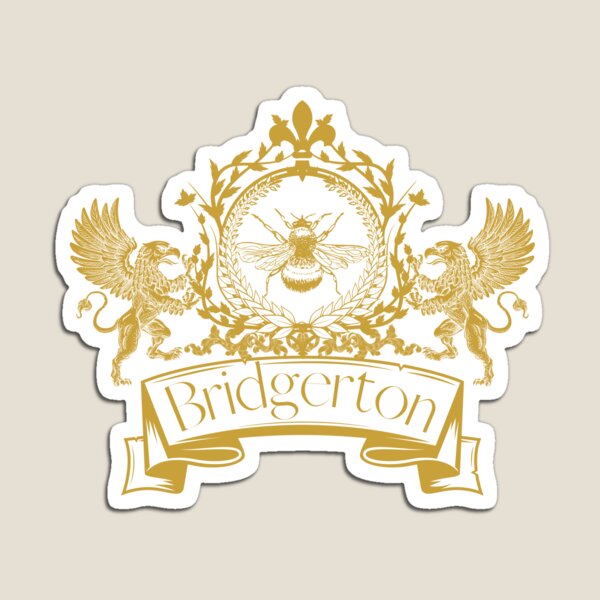 Aperçu de l'œuvre Écusson des Bridgerton avec des griffons créée et vendue par Backstage by Leyzel.