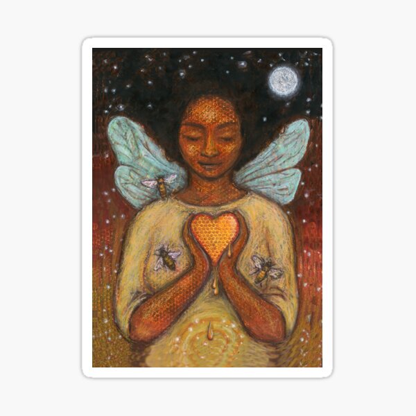 Bee Dreaming Goddess Sticker