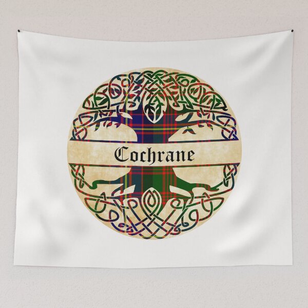 Item preview, Cochrane Tree of Life Clan Scottish Surname tartan designed and sold by BagTown Clans.