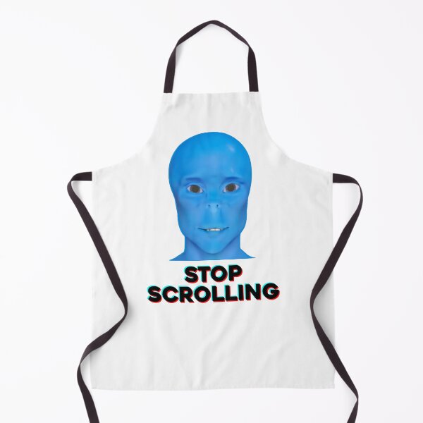 Item preview, Stop Scrolling Blue Guy / Stop Scrolling Blue Alien designed and sold by Borg219467.