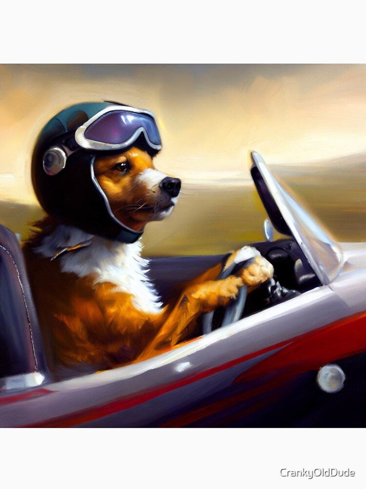 Race Driver Dog T-Shirt