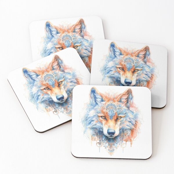 Item preview, Stylish Magic Wolf Head In Watercolor designed and sold by AdrianGrosu.
