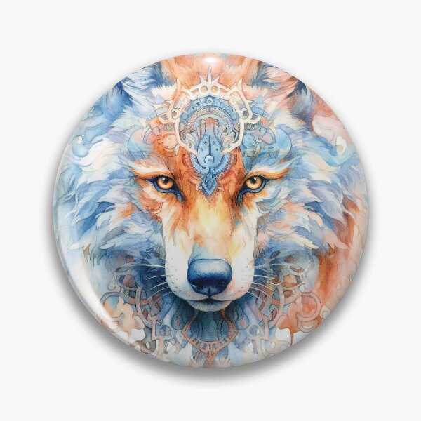 Artikelvorschau, Stylish Magic Wolf Head In Watercolor entworfen und verkauft von AdrianGrosu.