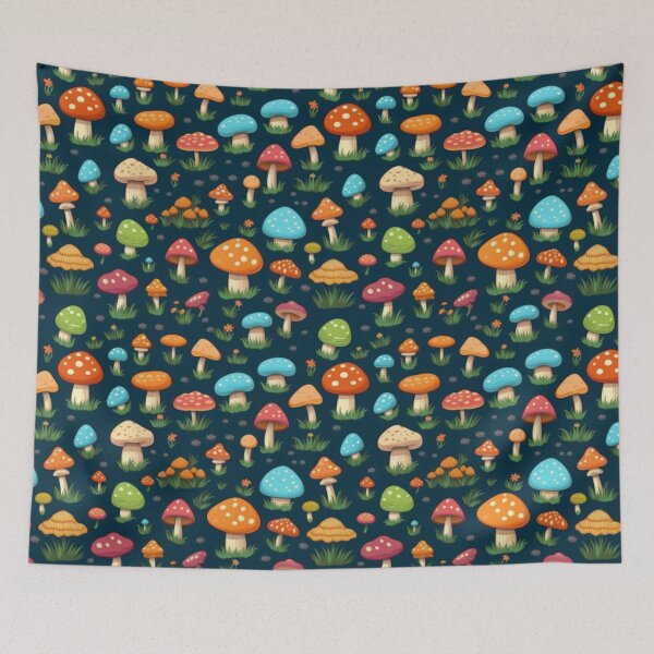 Item preview, Colorful Mushroom Pattern designed and sold by Fungal-Art.