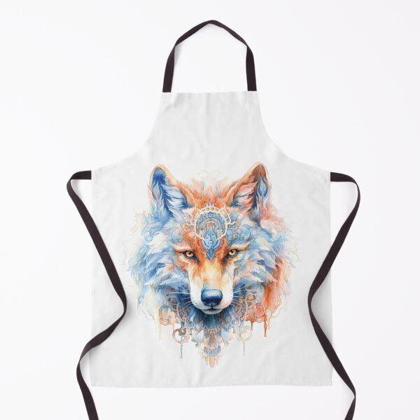 Aperçu de l'œuvre Stylish Magic Wolf Head In Watercolor créée et vendue par AdrianGrosu.