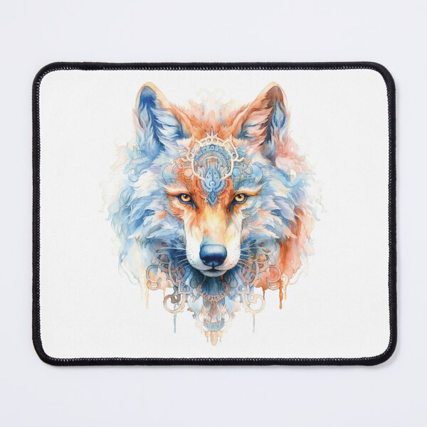 Artikelvorschau, Stylish Magic Wolf Head In Watercolor entworfen und verkauft von AdrianGrosu.
