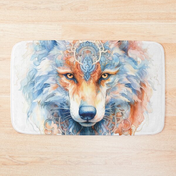 Artikelvorschau, Stylish Magic Wolf Head In Watercolor entworfen und verkauft von AdrianGrosu.
