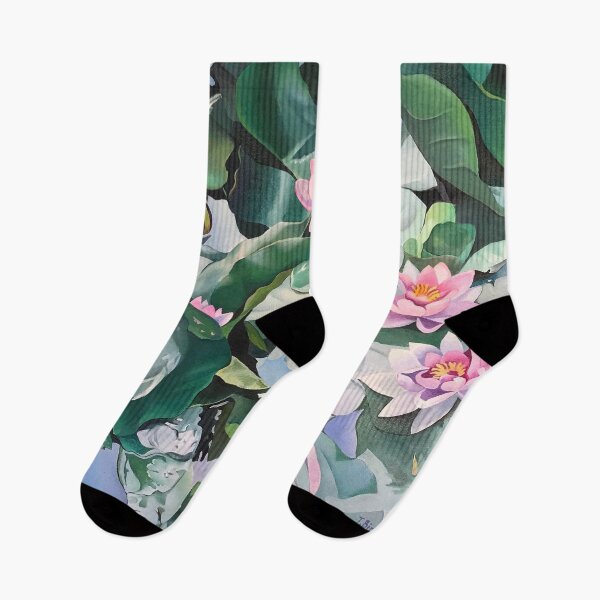 Item preview, Water Lilles on the Rain. designed and sold by Tatyana Binovska.