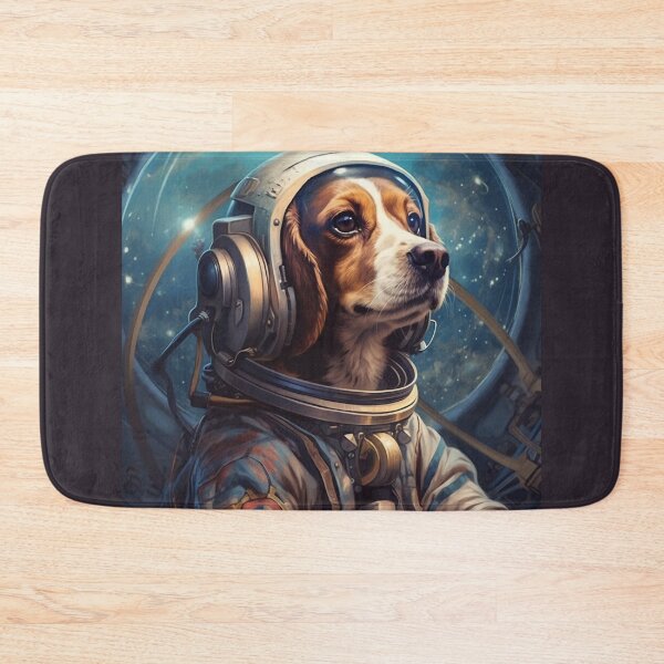 Item preview, Cosmic Voyager: Hyper-Detailed Portraits of Astronaut Dog in Steampunk Space designed and sold by Bee Happy Creative™.