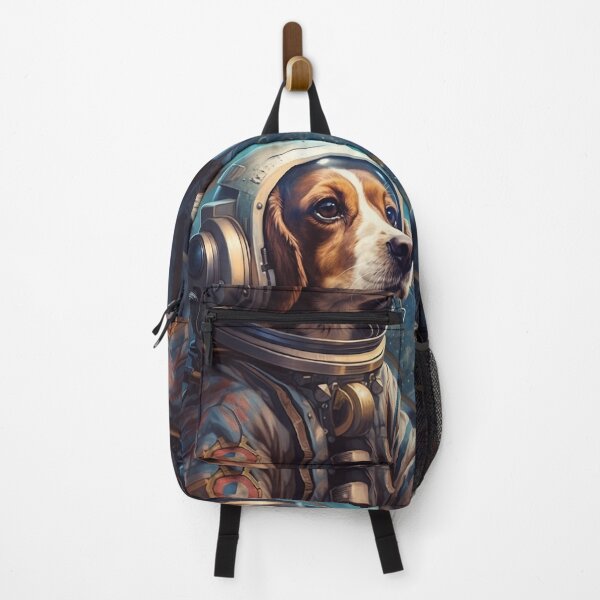 Item preview, Cosmic Voyager: Hyper-Detailed Portraits of Astronaut Dog in Steampunk Space designed and sold by Bee Happy Creative™.