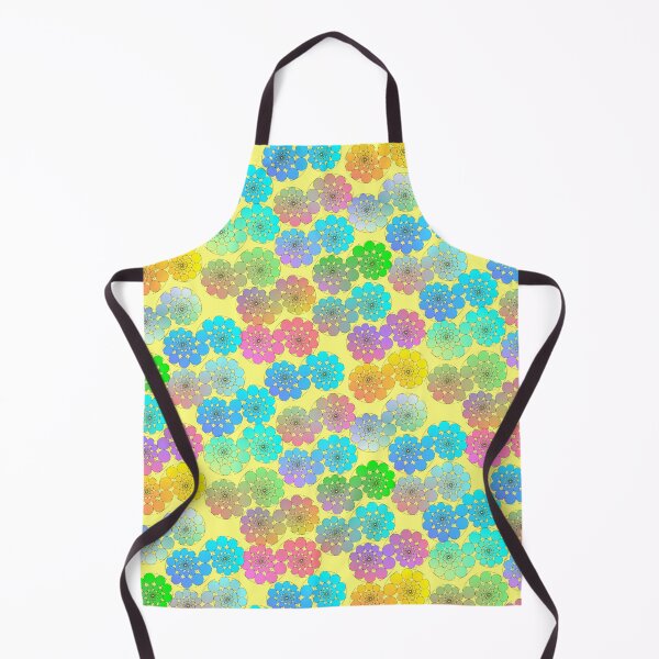 Item preview, Spirals of Dots Multicolor on Yellow Half-drop Repeat 5748 designed and sold by Art in My Loft.