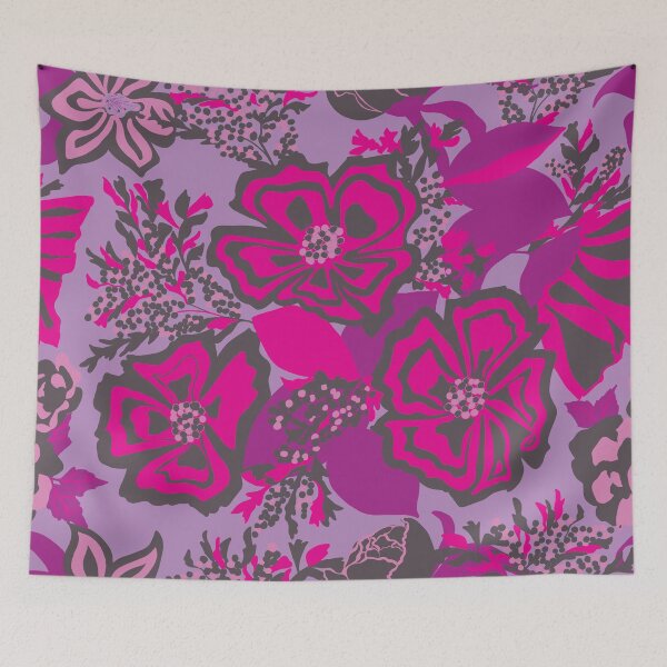 Item preview, A purple and pink flower garden designed and sold by GENEST-V.
