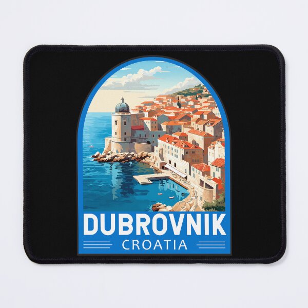 Item preview, Dubrovnik Croatia Travel Retro Emblem designed and sold by KrisSidDesigns.