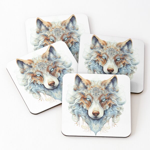 Item preview, Stylish Magic Wolf Head In Watercolor designed and sold by AdrianGrosu.
