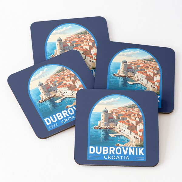 Item preview, Dubrovnik Croatia Travel Retro Emblem designed and sold by KrisSidDesigns.