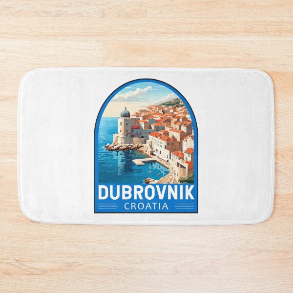 Item preview, Dubrovnik Croatia Travel Retro Emblem designed and sold by KrisSidDesigns.