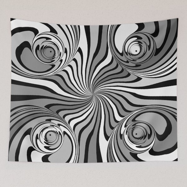 Artikelvorschau, Into Infinity Twisted Abstract in B&W entworfen und verkauft von Trevor Hirst.