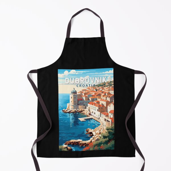 Item preview, Dubrovnik Croatia Travel Art Vintage designed and sold by KrisSidDesigns.