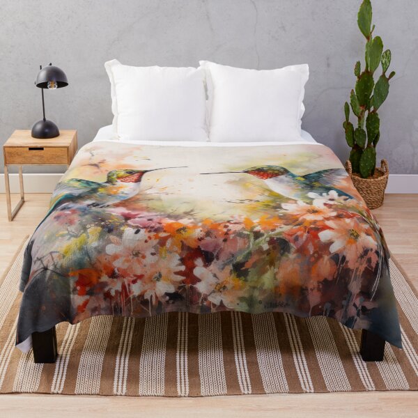 Item preview, Hummingbirds and Flowers designed and sold by Vanover Designs.