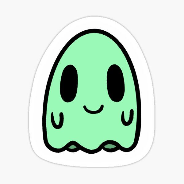Green Ghost Sticker
