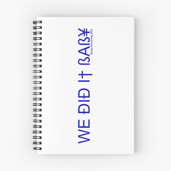 Item preview, We did it baby - Becky Armstrong 2023 Blue designed and sold by CatiaCosta.