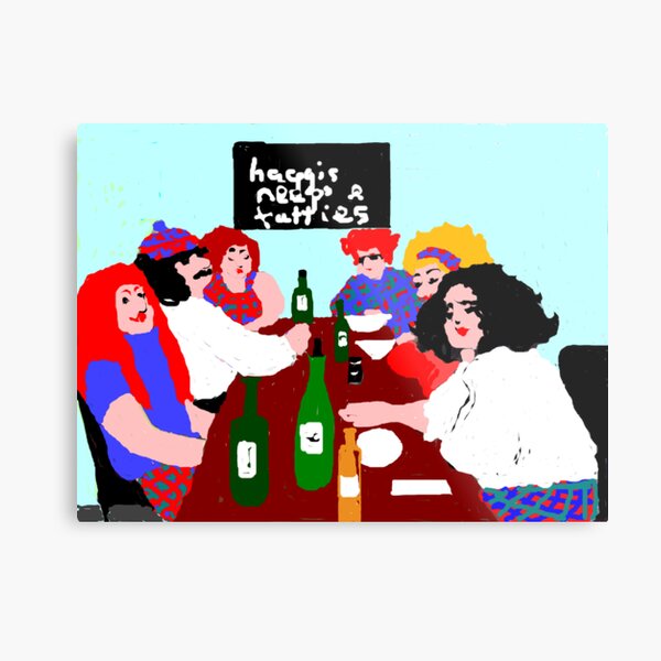 burns supper night Metal Print