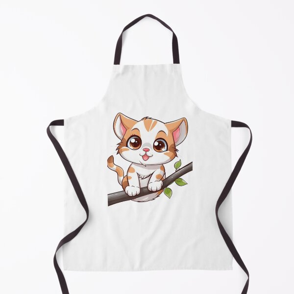 Item preview, Cute Kitty on a Twig Sticker designed and sold by UrsaStick.