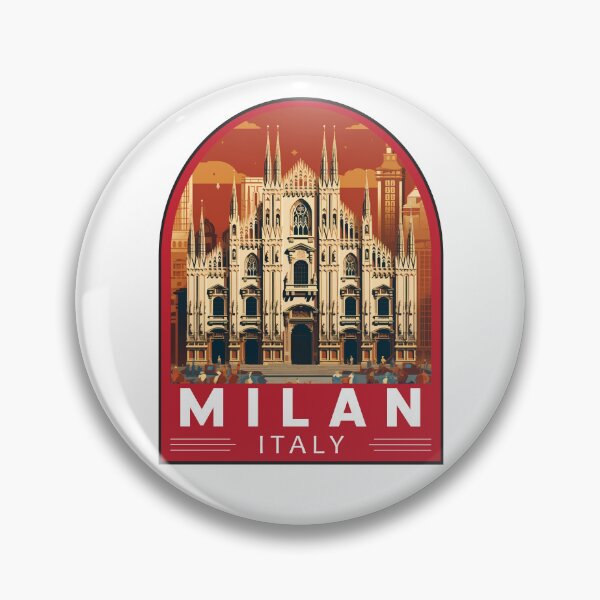 Item preview, Milan Italy Travel Art Emblem designed and sold by KrisSidDesigns.