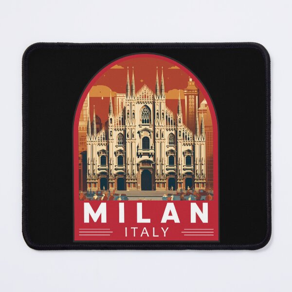 Item preview, Milan Italy Travel Art Emblem designed and sold by KrisSidDesigns.