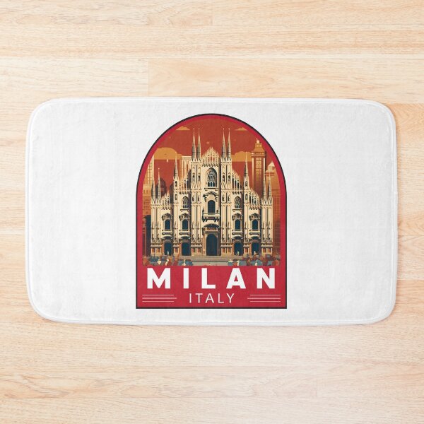 Item preview, Milan Italy Travel Art Emblem designed and sold by KrisSidDesigns.