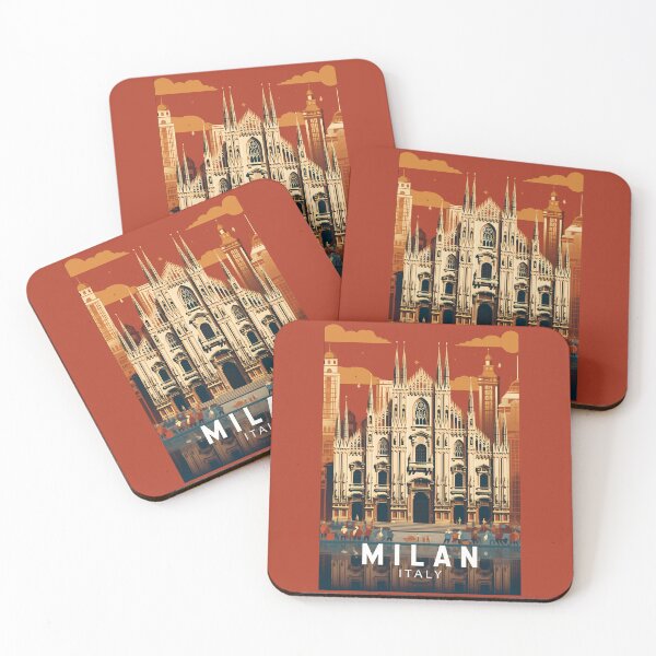 Item preview, Milan Italy Duomo di Milano Travel Art Vintage designed and sold by KrisSidDesigns.