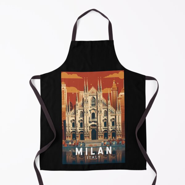 Item preview, Milan Italy Duomo di Milano Travel Art Vintage designed and sold by KrisSidDesigns.