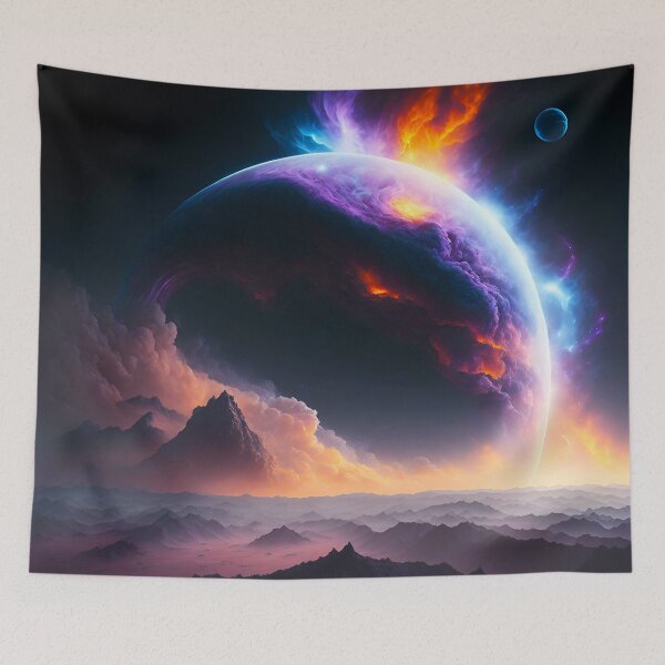 Item preview, Cosmic landscape digital art designed and sold by ZenStickConcept.