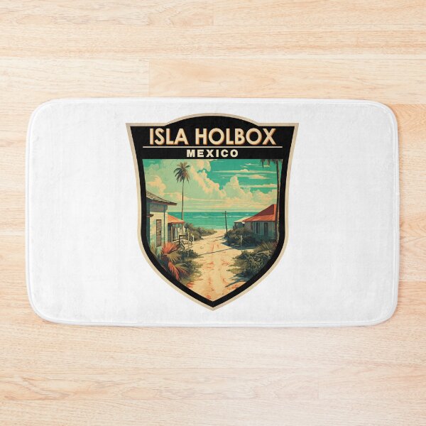 Item preview, Isla Holbox Mexico Travel Art Badge designed and sold by KrisSidDesigns.