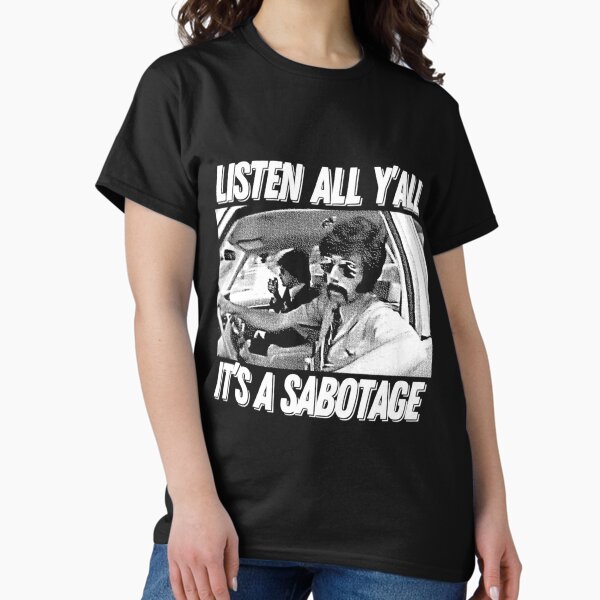 Aperçu de l'œuvre Sabotage Boutique Beastie Boys Conception d'art de fan de style ancien créée et vendue par EllynLeland.