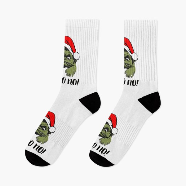 Item preview, Cute Green Troll Christmas Xmas 'HO HO NO!' designed and sold by SADStyleDesigns.
