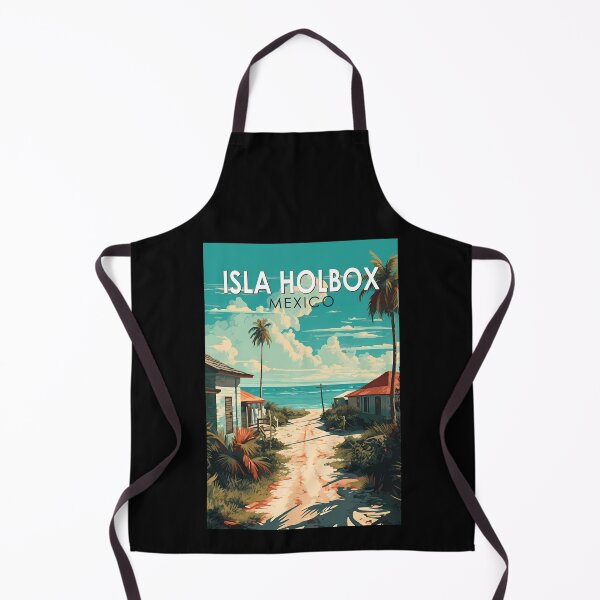 Item preview, Isla Holbox Mexico Travel Art Vintage designed and sold by KrisSidDesigns.