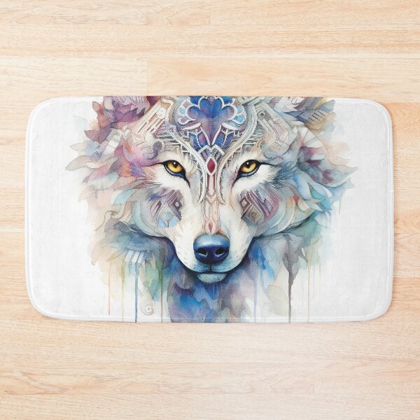 Artikelvorschau, Stylish Magic Wolf Head In Watercolor entworfen und verkauft von AdrianGrosu.