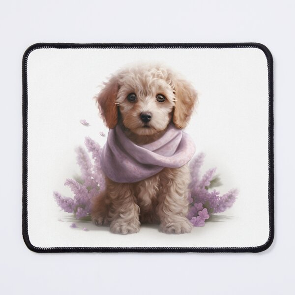 Item preview, Cute Miniature Poodle Bandanas/Cute Mini Poodle Canvas/ Teddy Poodle T-Shirt/Mini Poodle Wall Art, Cute Poodle Dog Mat/Poodle Pillow designed and sold by KingdomKubs.