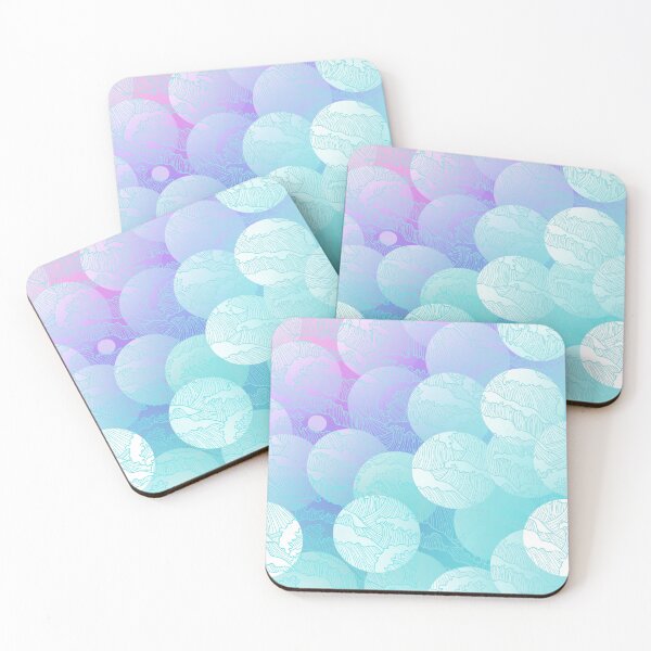 Item preview, soft color waves and circles designed and sold by FeyzaAydin.