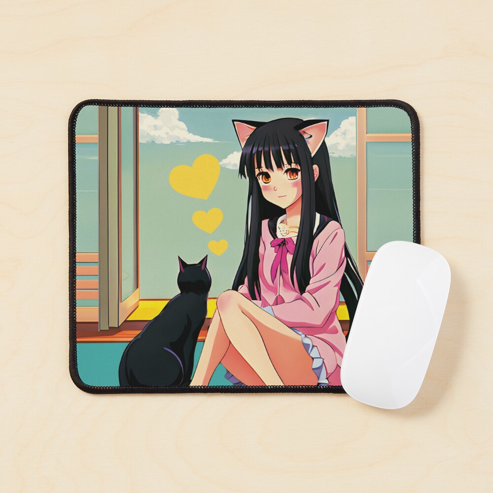 Anime catgirl, waifu, japanese manga